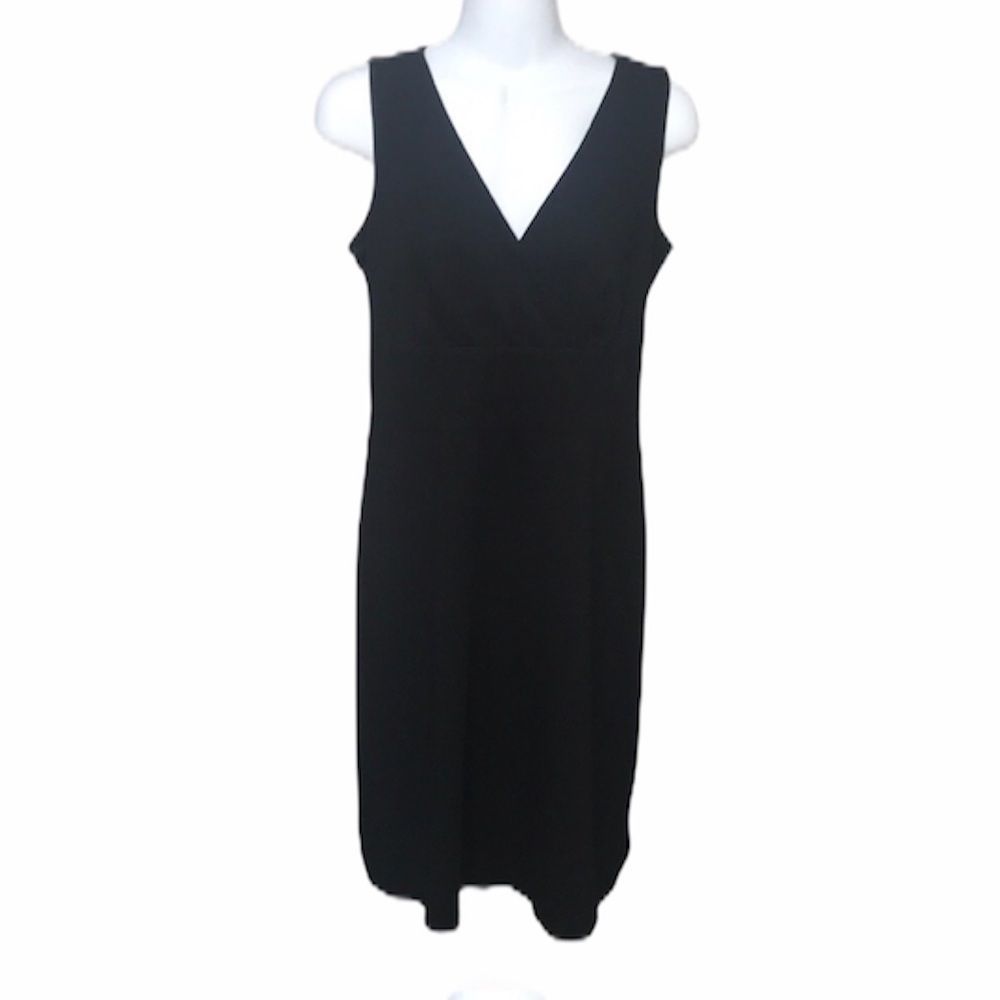 Talbots Black Sleeveless Knit Dress